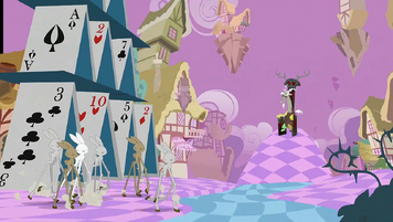 Discord sitting on a throne S2E02