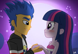 Equestria girls flash sentry x twilight by bentomilk-d6881mh