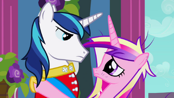 S02E26 Cadance and Shining Armor gaze