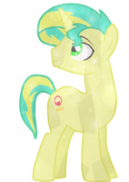 como poni de cristal, por firefly pegasus.