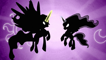 Shadowed Celestia and Luna S3E1