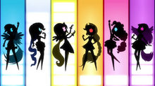 Row of Mane Six silhouettes EG2