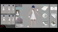 Grafika koncepcyjna modelu 3D Marinette przebranej w sukienkę z Diamentowego Balu