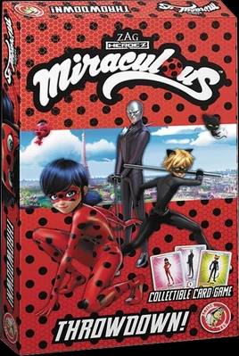 Opakowanie kart z Biedronką, Czarnym Kotem, Władcą Ciem, Tikki i Plaggiem