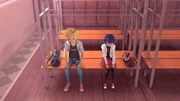Kagami i Adrien w szatni