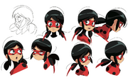 Scheda personaggio 2D iniziale di Ladybug