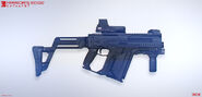 KSEC Enforcer Weapon concept, modeled after the Kriss Vector, known in-game as the KA-6