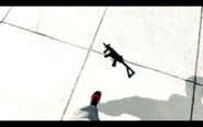 H&K MP5K-PDW dropped on the floor.