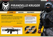 Pirandello Kruger's unreleased promotional website