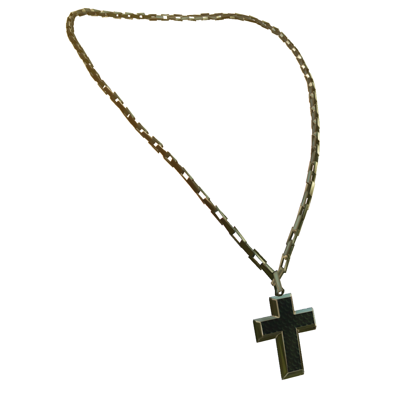 Gold Cross Pendant & Chain Necklaces - 3 Pack