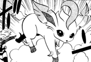 Leafeon in the Pokemon Manga