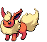 Flareon's animated front sprite from the Fifth Generation