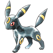 Umbreon's Original Artwork for Pokemon Gold and Silver