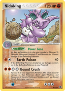 Nidoking's card in the Fire Red and Leaf Green Expansion