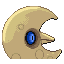 Shiny Lunatone's back sprite from the Third Generation