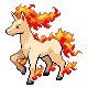 Rapidash's sprite from Pokemon Heart Gold and Soul Silver