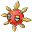 Solrock's sprite from Pokemon Ruby and Sapphire