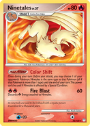 Ninetales card in the Mysterious Treasures Expansion