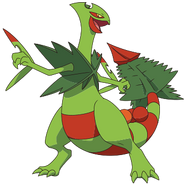 Mega Sceptile's model for the Pokemon Anime