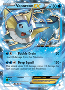 Vaporeon's EX card from the Generations Expansion