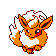 Flareon's sprite in Pokemon Yellow