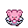 Blissey's Over World sprite from Pokemon Heart Gold and Soul Silver