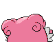 Blissey's back sprite from Sinnoh