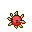 Solrock's party sprite in the Third, Fourth and Fifth Generations