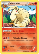 Ninetales card in the Primal Clash Expansion