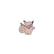 Clefable's Sixth Generation back sprite
