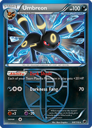 Umbreon's card in the Plasma Freeze expansion