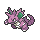 Nidoking's party sprite in the Sixth and Seventh Generations