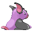 Grumpig's back sprite from the Third Generation