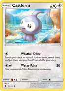 Castform's card in the Guardians Rising Expansion