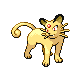 Persian's sprite from Pokemon Diamond and Pearl