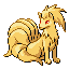 Ninetales sprite in Pokemon Ruby and Sapphire