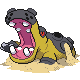 Hippowdon's sprite in Pokemon Diamond and Pearl