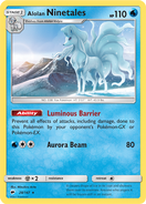 Alolan Ninetales card in the Burning Shadows Expansion