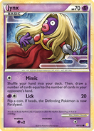 Jynx's card in the HGSS Expansion