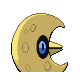 Shiny Lunatone's back sprite from the Fourth Generation