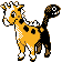 Girafarig's sprite in Pokemon Gold