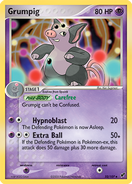 Grumpig's card from the Deoxys Expansion