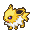 Jolteon's Over World sprite in Pokemon Conquest