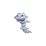 Steelix's front sprite from the Sixth and Seventh Generations