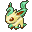 Leafeon's Over World sprite in Pokemon Heart Gold and Soul Silver