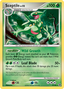 Sceptile card in the Great Encounters Expansion