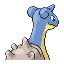 Lapras' back sprite in the Third Generation