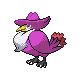 Honchkrow's sprite in Pokemon Diamond and Pearl