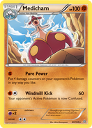 Medicham's first card in the Primal Clash Expansion