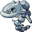 Steelix's sprite from Pokemon Ruby and Sapphire